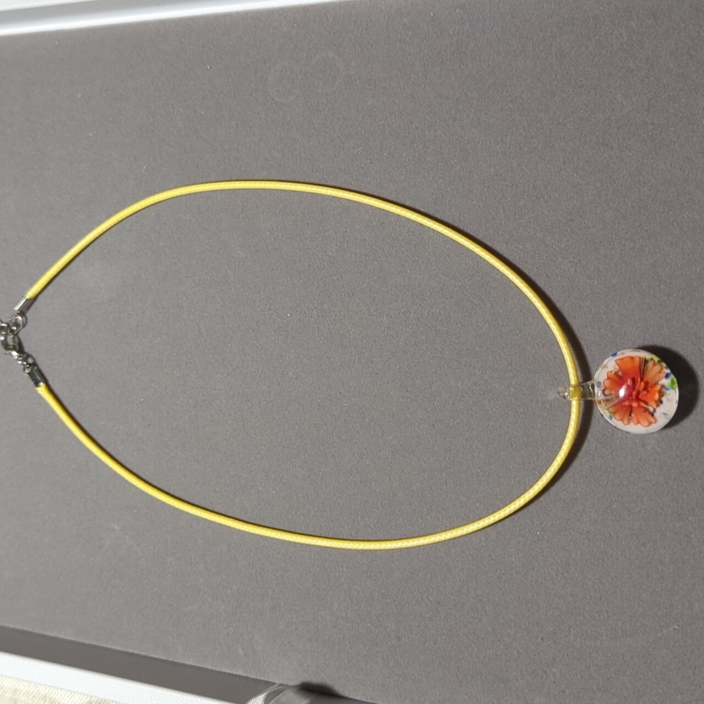Lampwork Glass Necklace - Picture 3 of 3
